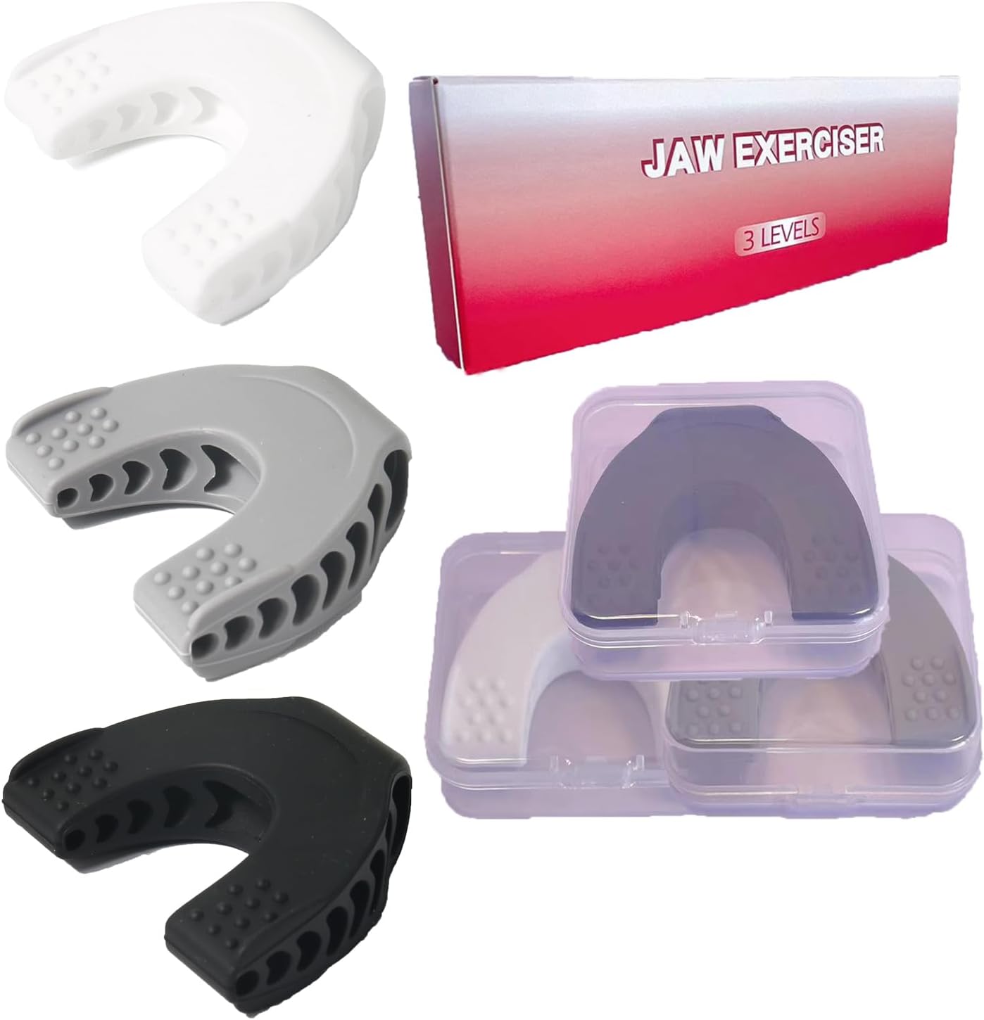 Lifeicomall Attrezzo Esercizi Mascellari - Confezione 3 - immagine 1