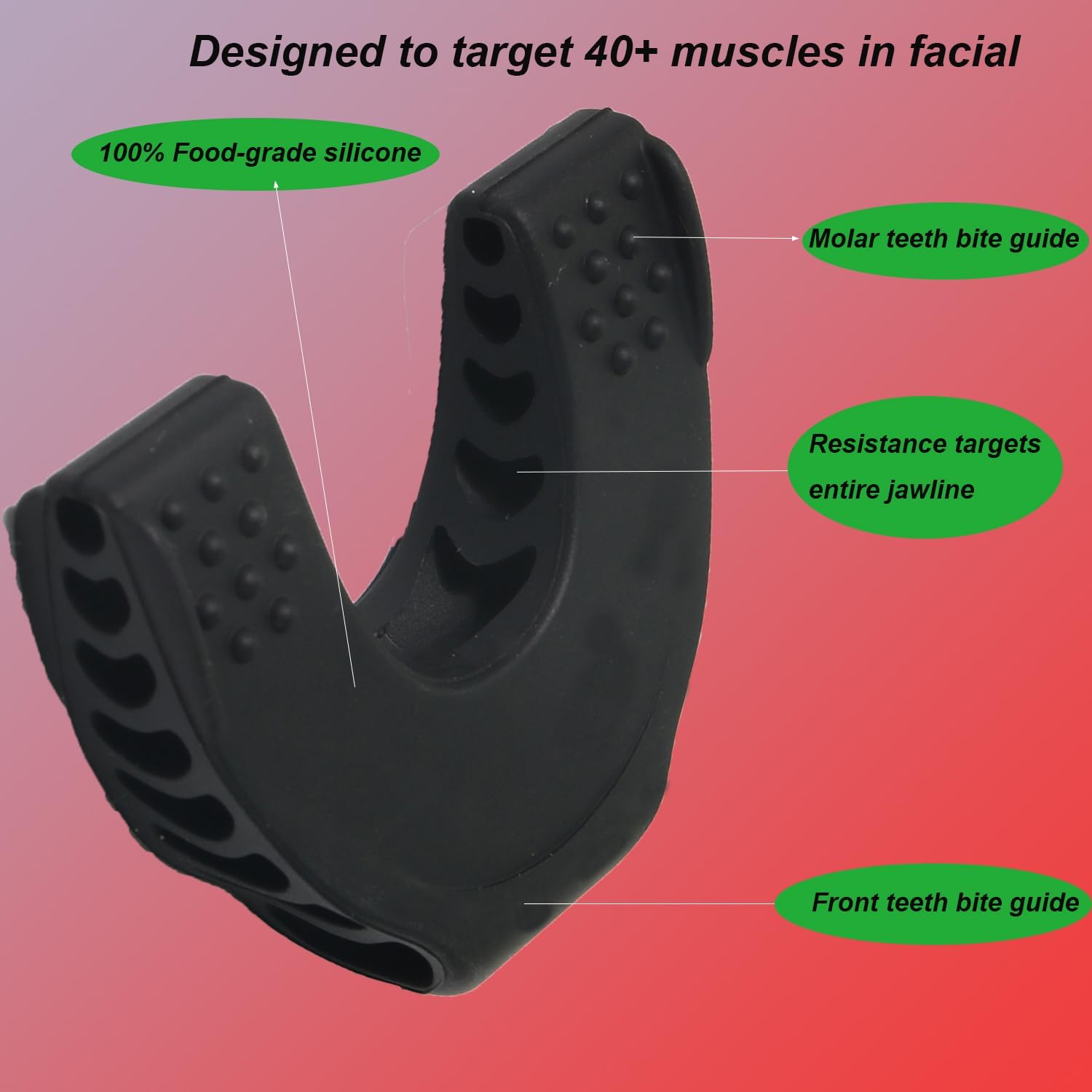 Lifeicomall Attrezzo Esercizi Mascellari - Confezione 3 - immagine 3