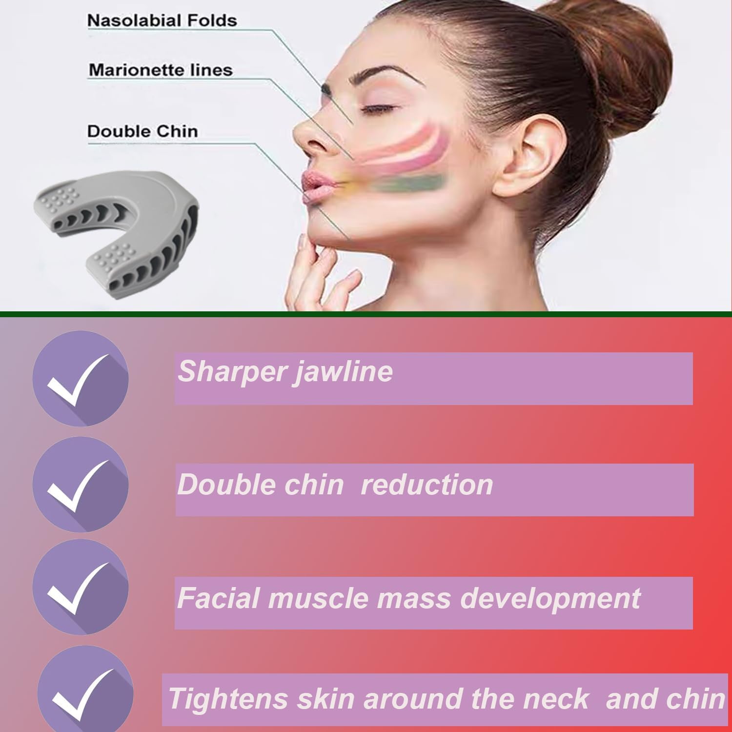 Lifeicomall Attrezzo Esercizi Mascellari - Confezione 3 - immagine 4