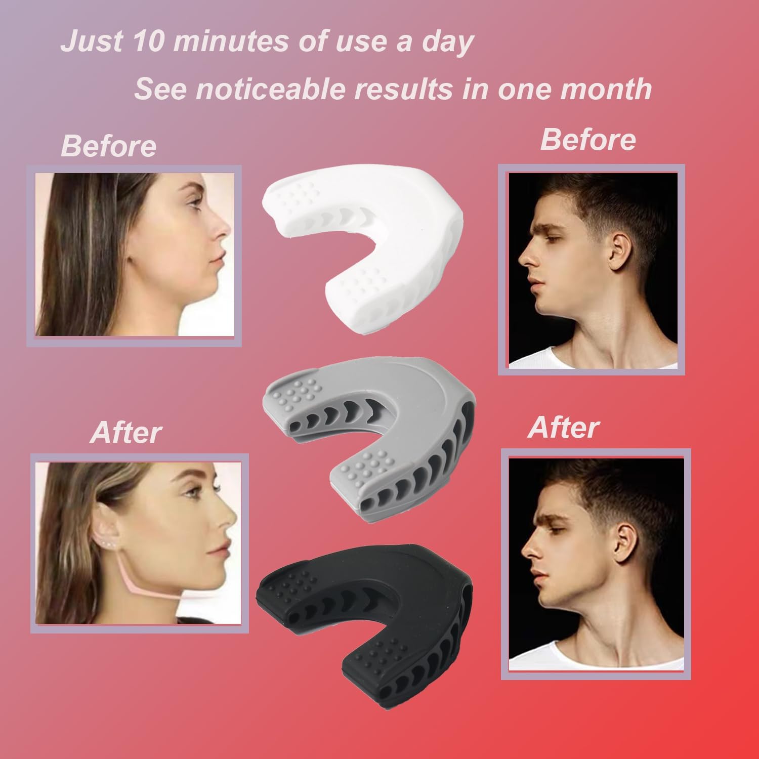 Lifeicomall Attrezzo Esercizi Mascellari - Confezione 3 - immagine 5