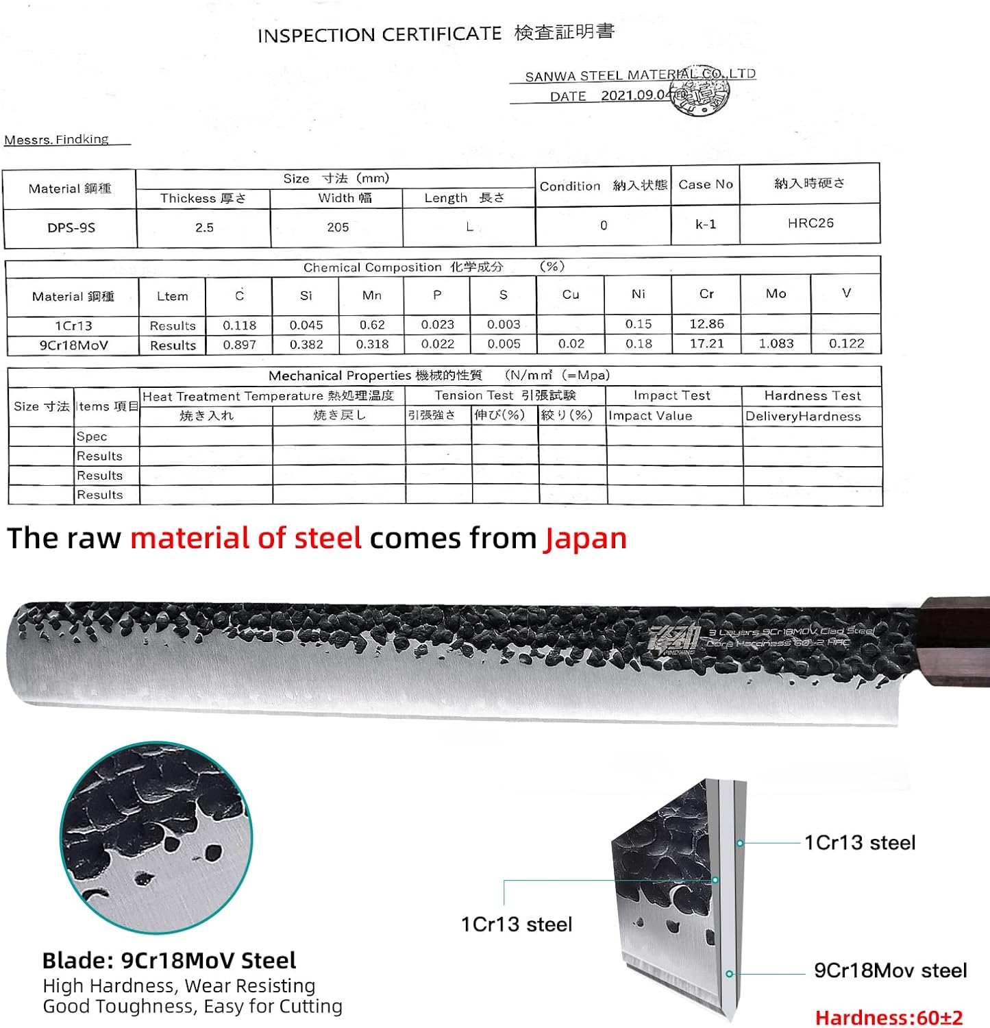 Findking Serie Dynasty - Coltello per Prosciutto 31cm - immagine 2