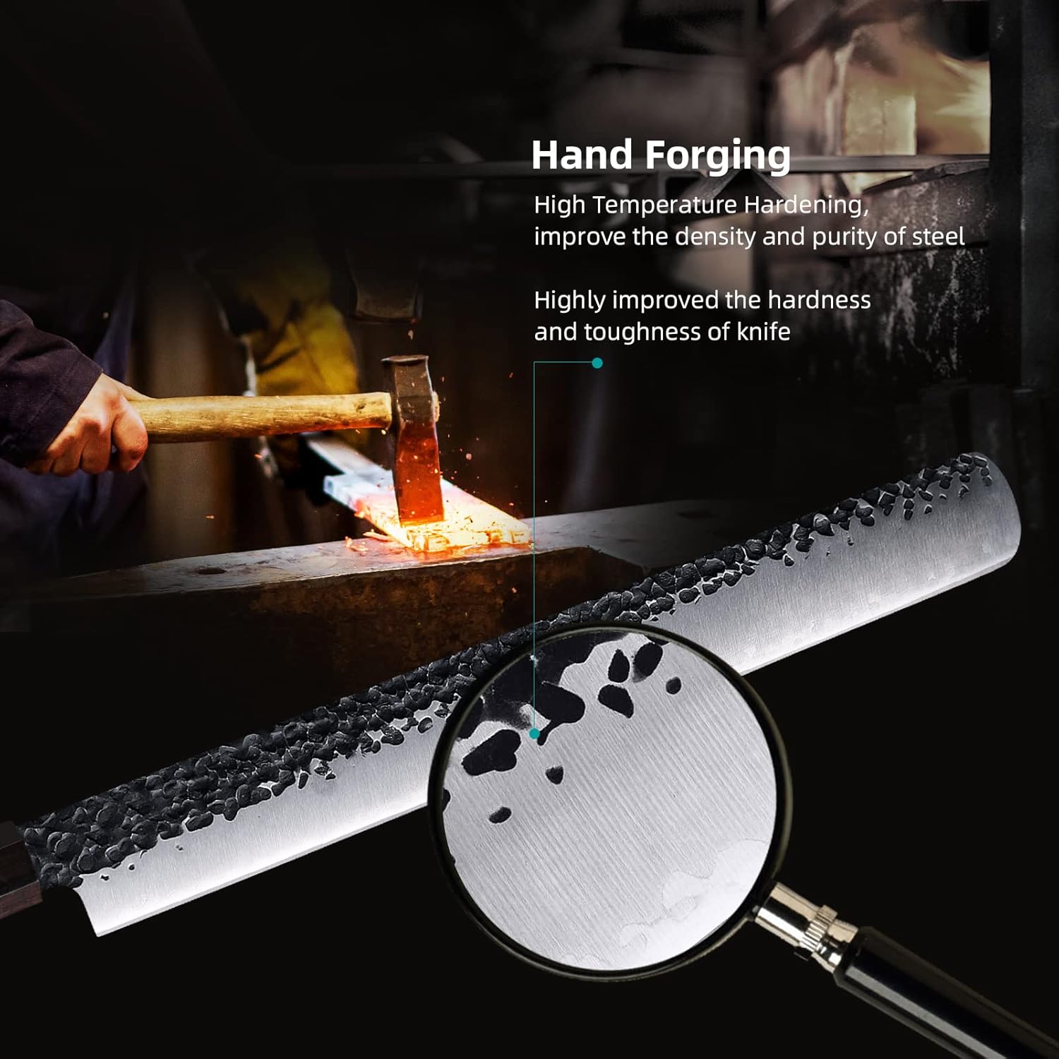 Findking Serie Dynasty - Coltello per Prosciutto 31cm - immagine 3