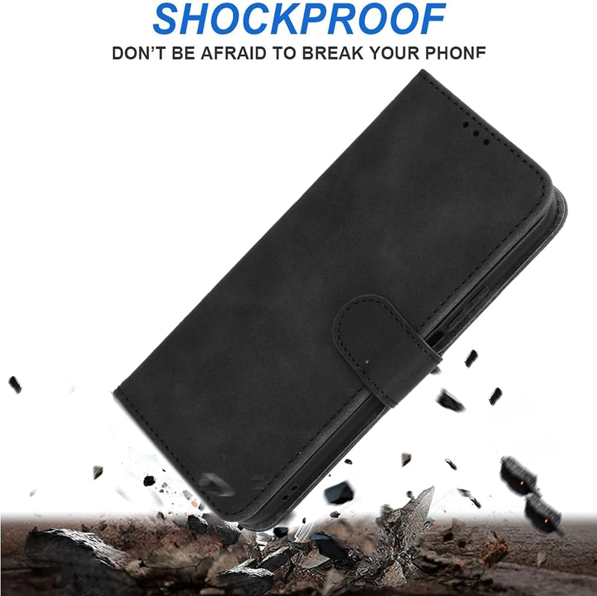 Huiyoumy Cover e Vetrino ZTE Blade A75 5G, Nero | Velz