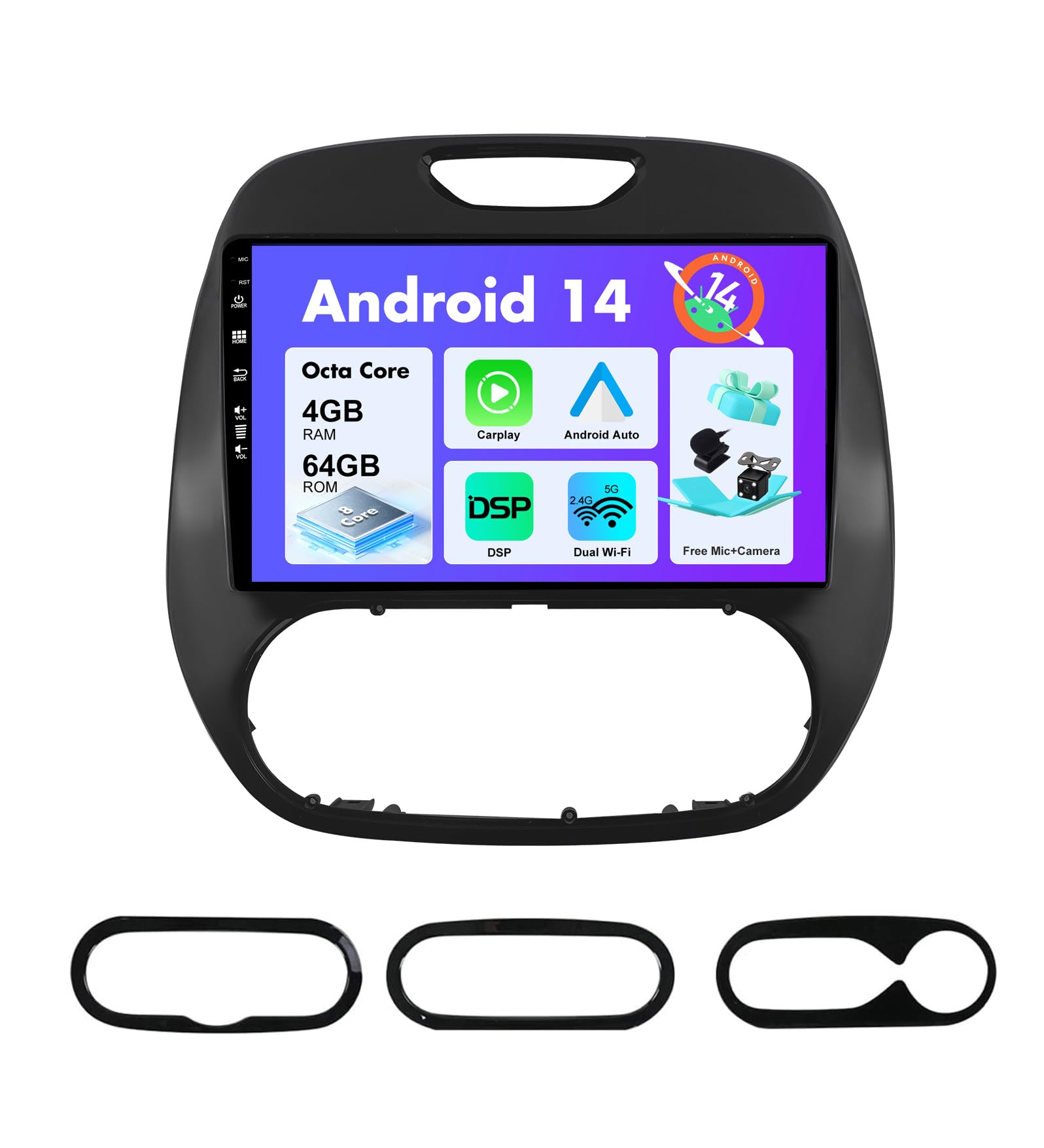 SXAUTO Android 14 Autoradio IPS per Renault Kaptur 2014-2019
