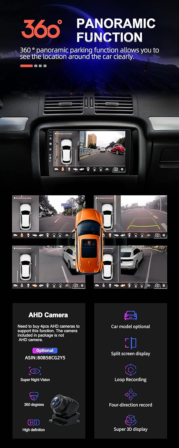 SXAUTO Android 14 Autoradio IPS per Renault Kaptur 2014-2019 - immagine 4