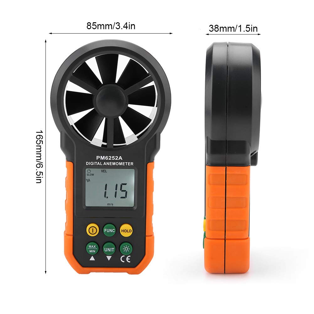 Anemometro Portatile Peakmeter PM6252A Digitale - immagine 2