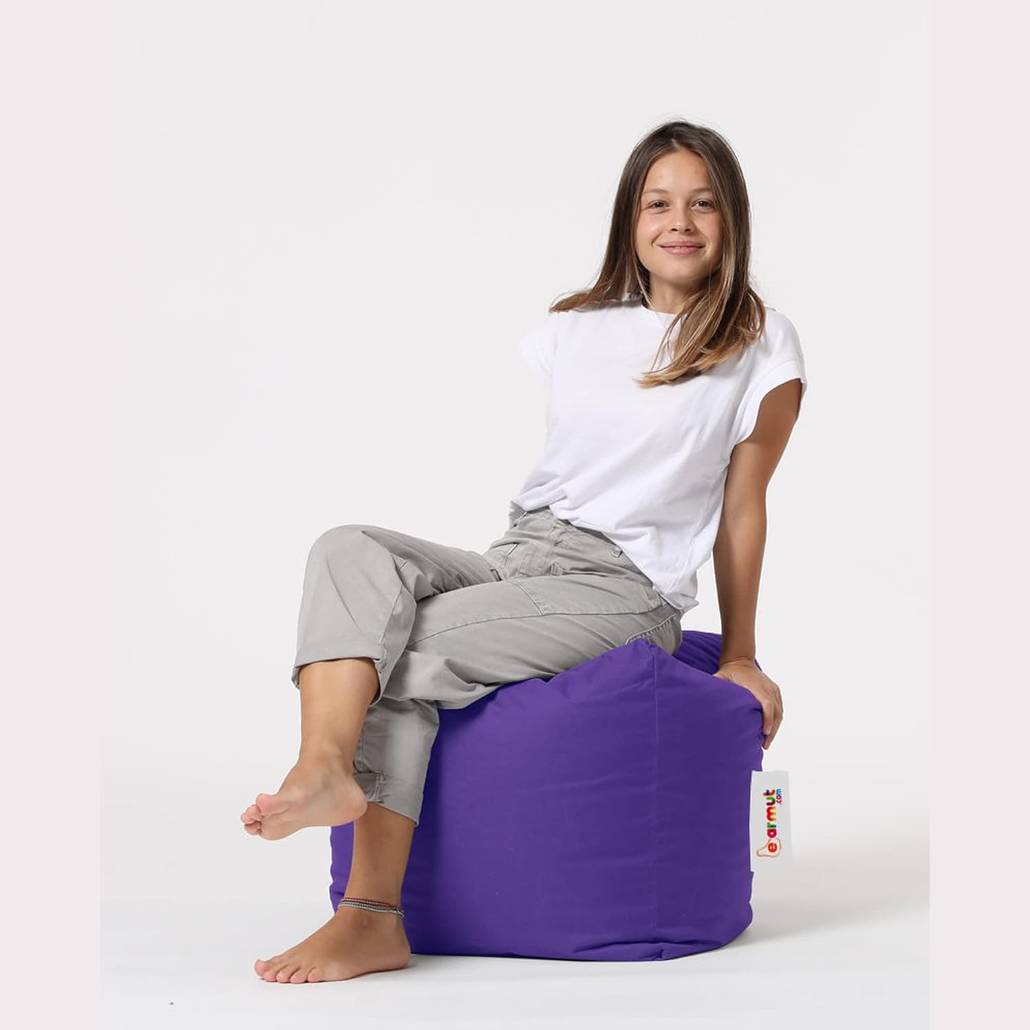 Pouf da giardino viola - immagine 5