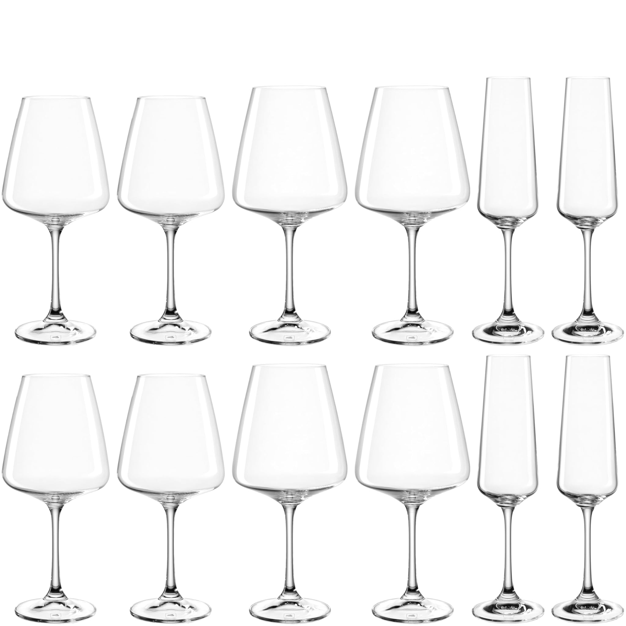 Leonardo Paladino 066313 - Set 12 Bicchieri Vino e Spumante