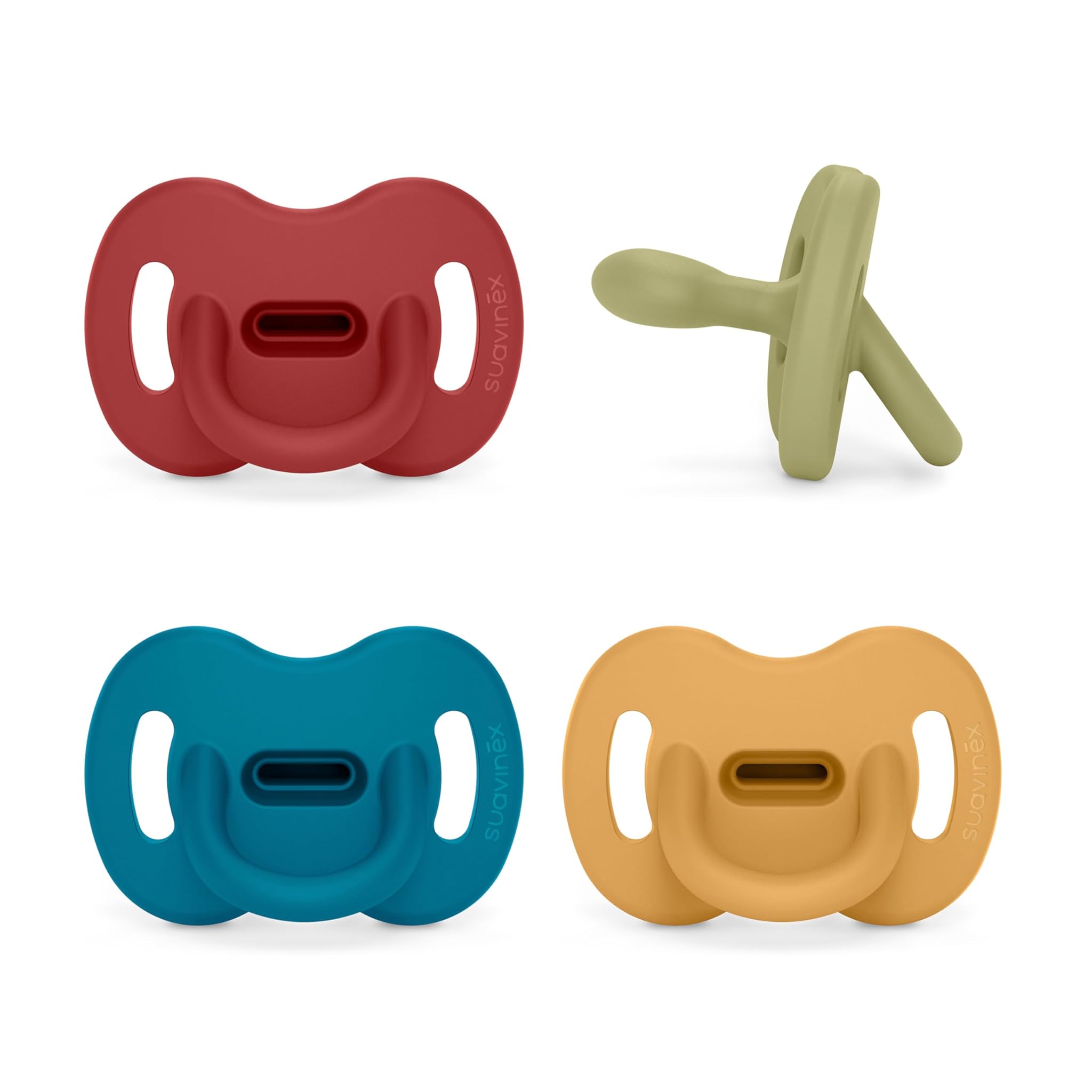 Suavinex - 4 Ciucci Tutti in Silicone 6/18 Mesi