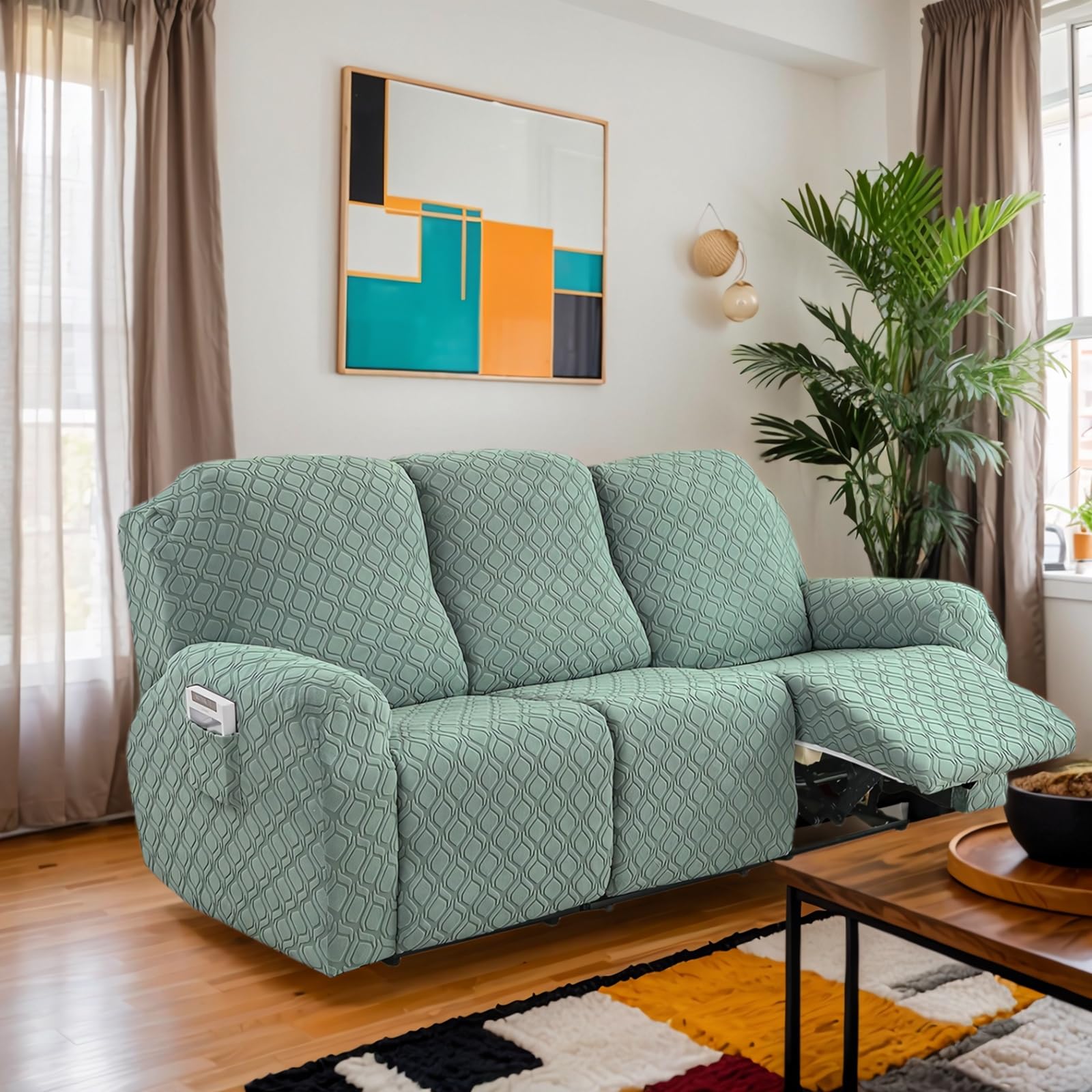 OKYUK Fodera per Poltrona Relax 3 Posti, Verde Frutta