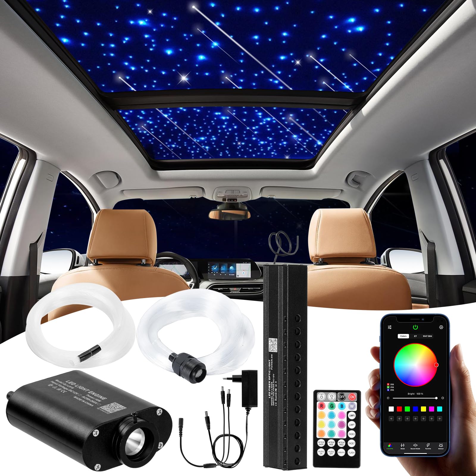 Dewel Cielo Stellato Luce in Fibra Ottica RGBW