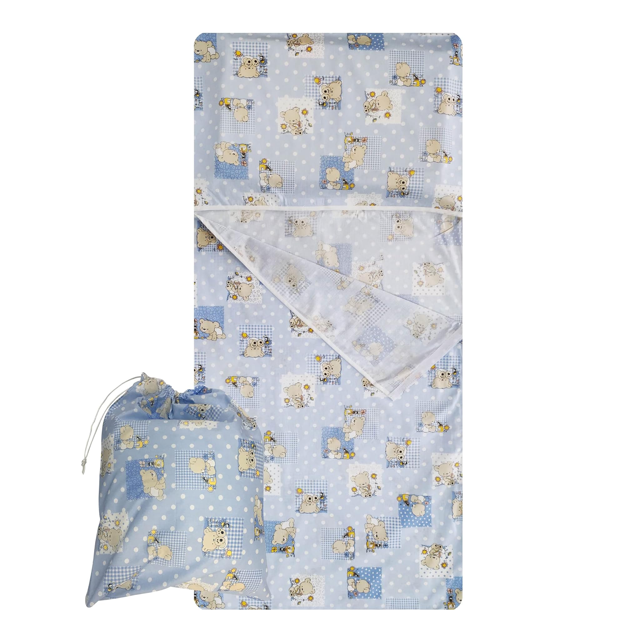 Set Asilo - Sacco Nanna e Sacchetto Orsetti e Api Azzurro