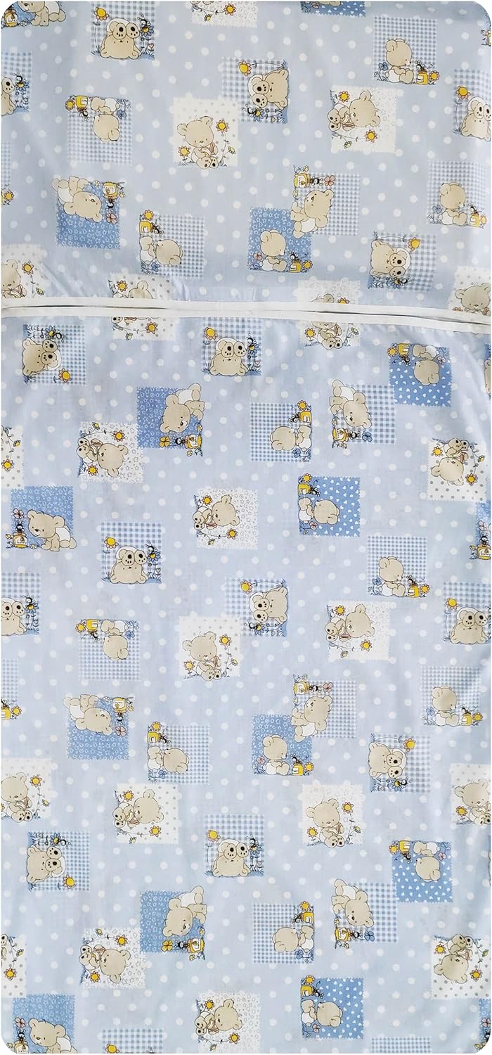 Set Asilo - Sacco Nanna e Sacchetto Orsetti e Api Azzurro - immagine 2