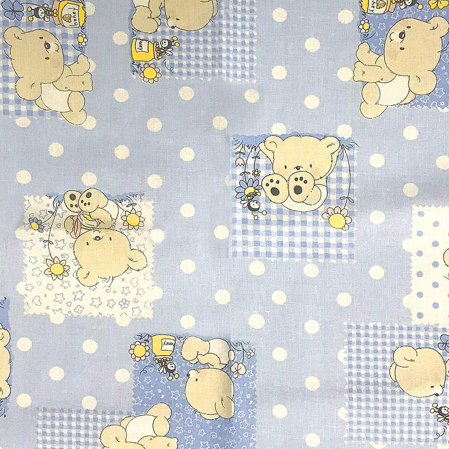 Set Asilo - Sacco Nanna e Sacchetto Orsetti e Api Azzurro - immagine 4