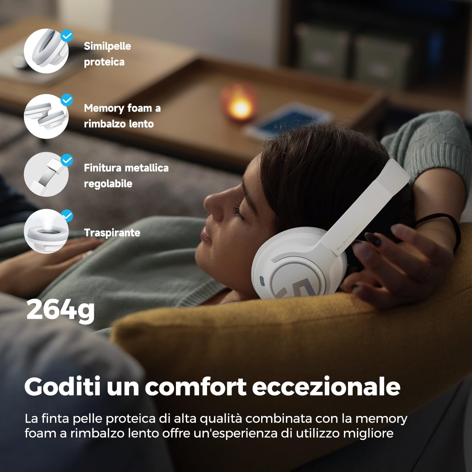 Soundpeats Space Cuffie Wireless Bluetooth 5.3 - immagine 4
