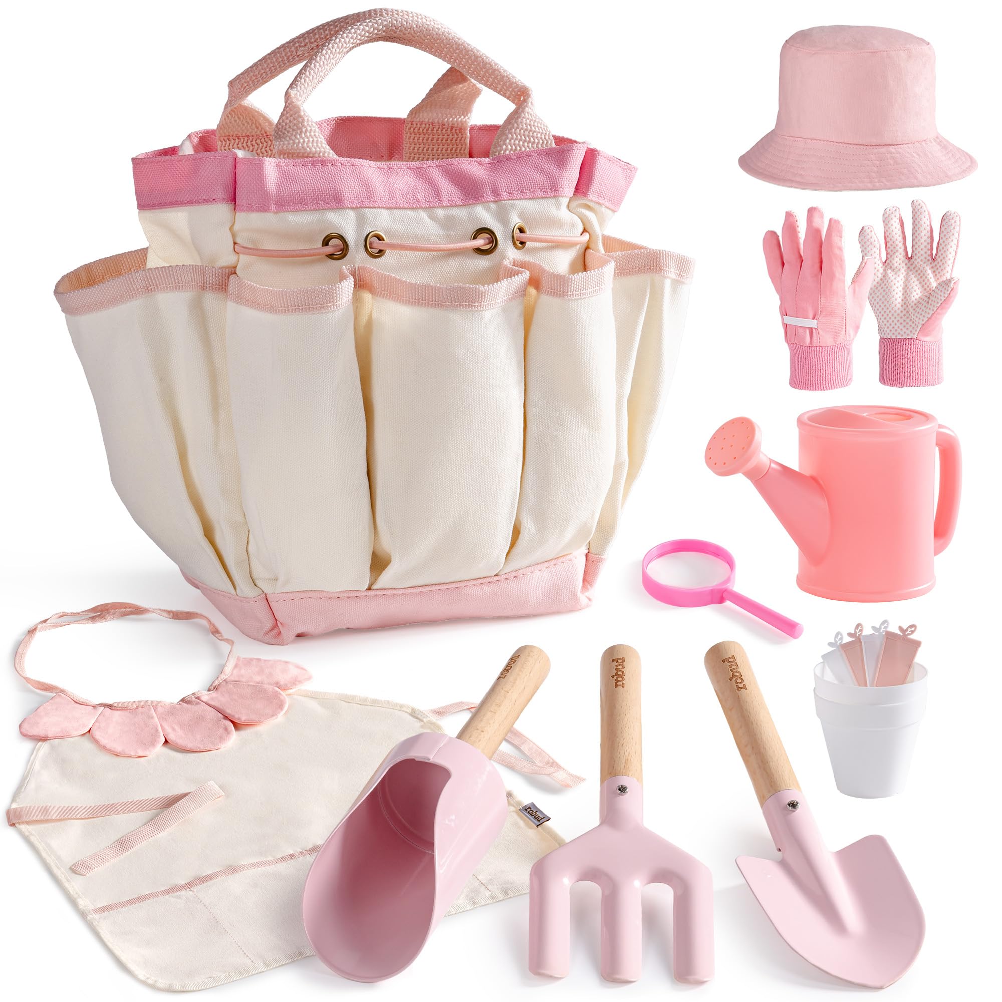 Robud Set Attrezzi Giardinaggio Bambini 17 Pezzi