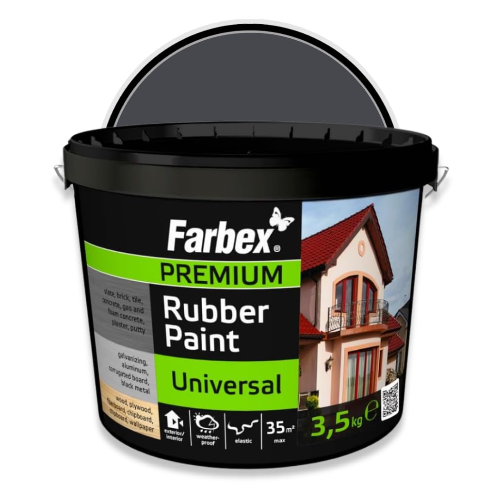 Farbex Gomma Liquida Universale Premium 3,5kg, Grafite