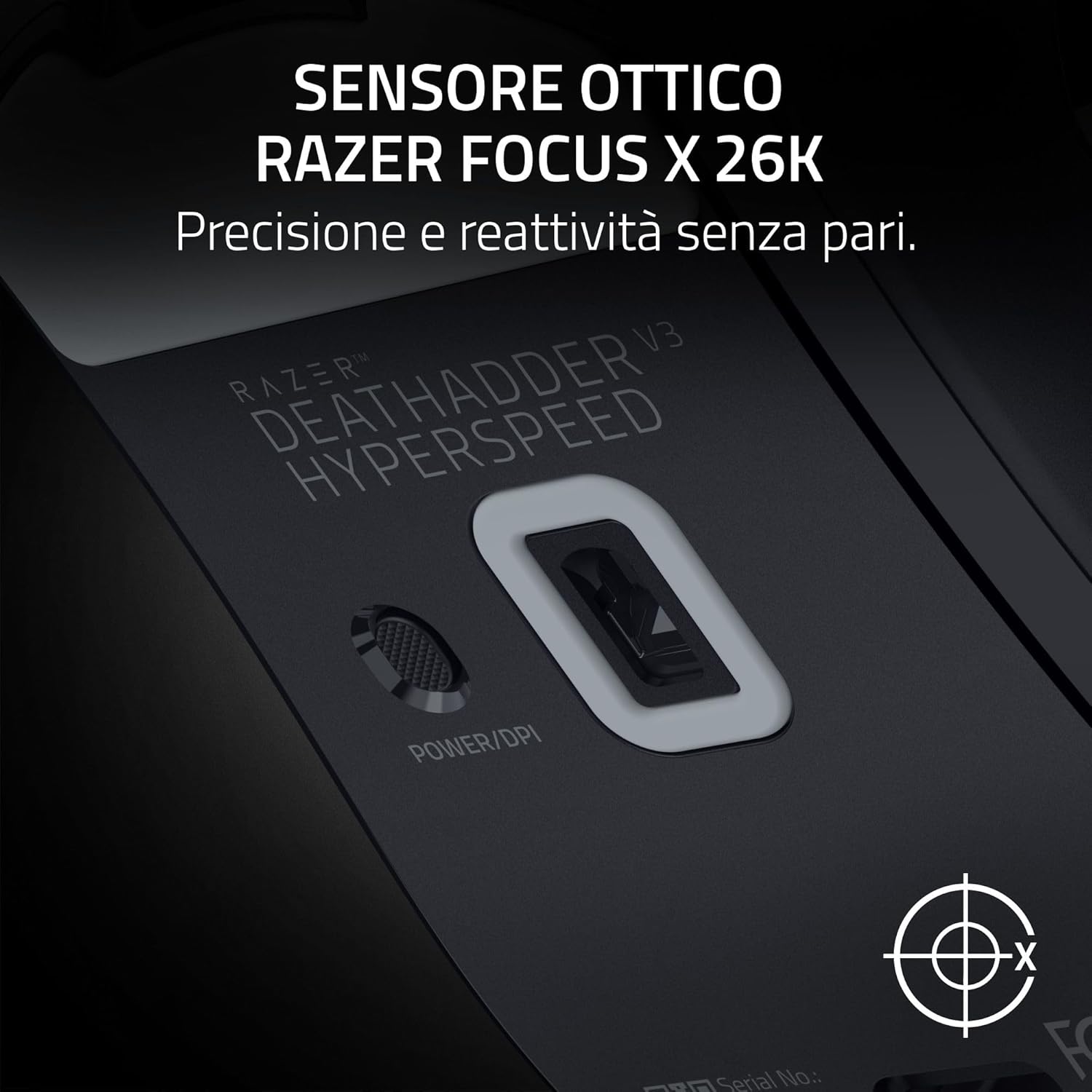 Razer DeathAdder V3 HyperSpeed - Mouse Gaming Wireless, Nero - immagine 7