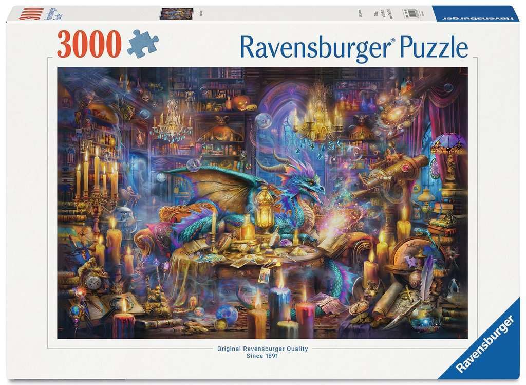 Ravensburger Dragon's Library: Keeper of Forgotten Lore - Puzzle 3000 Pezzi