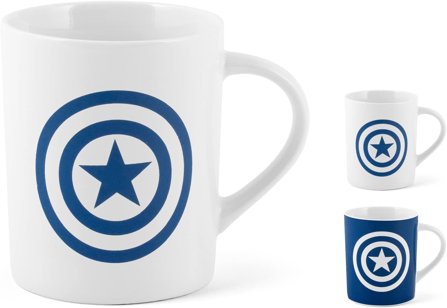 H&H Disney100 Capitan America Set 24 Tazze Mug, New Bone China, cc340 - immagine 1