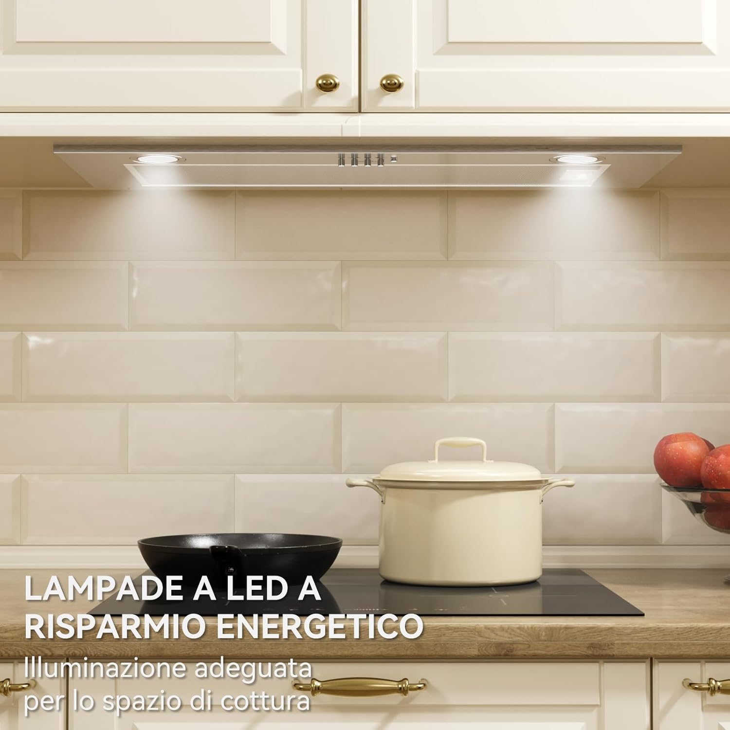 Hermitlux Cappa Aspirante Incasso 75cm - immagine 7