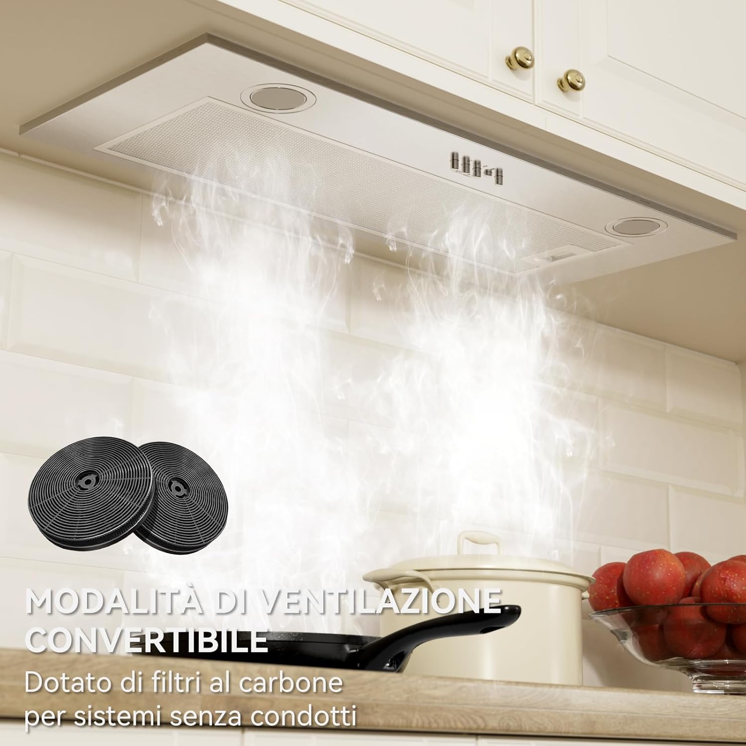 Hermitlux Cappa Aspirante Incasso 75cm - immagine 8