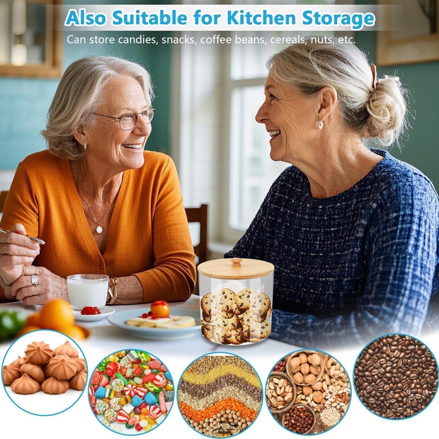 Set 4 Contenitori Detersivo Polvere con Rubinetto e Supporto - immagine 7