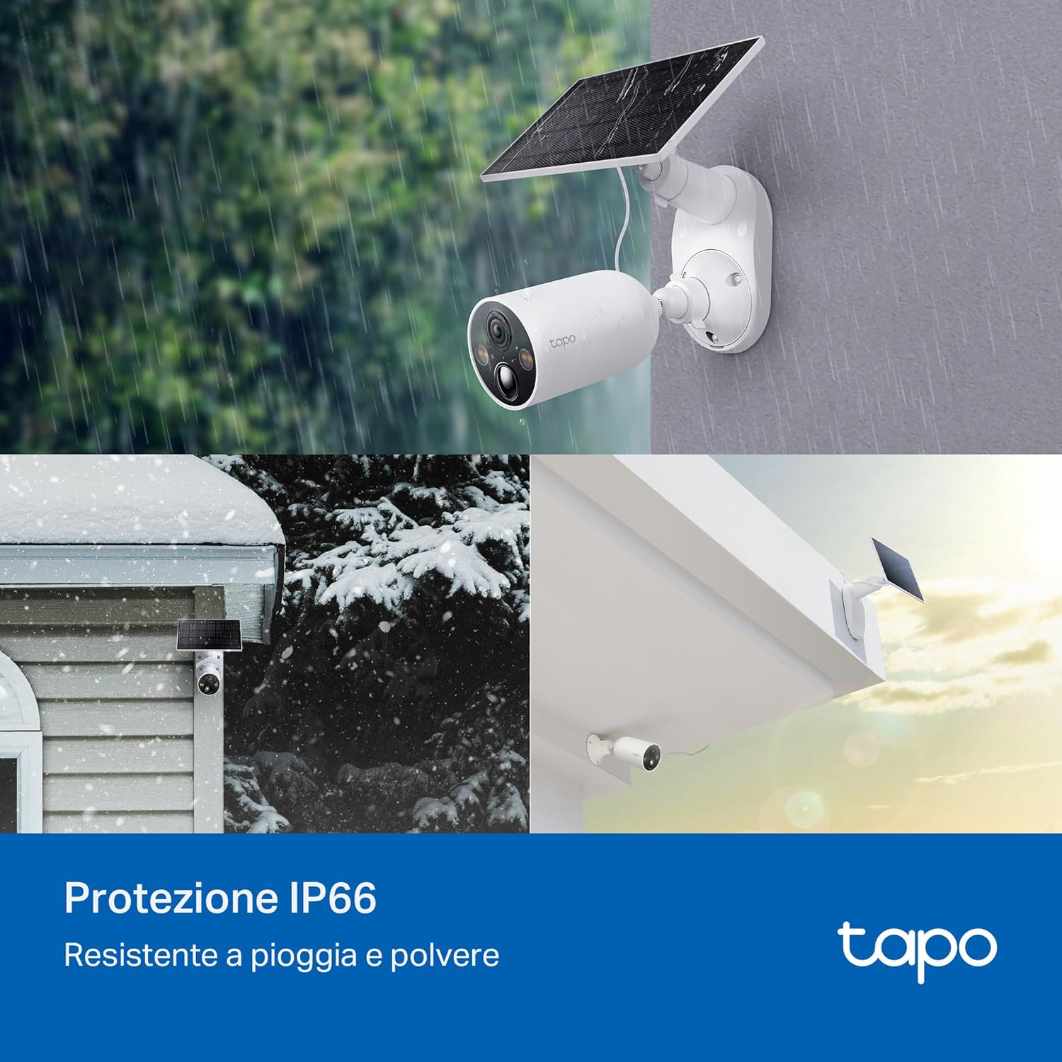 Tapo C425 KIT Telecamera WiFi Esterno Solare 2K 4MP - immagine 3