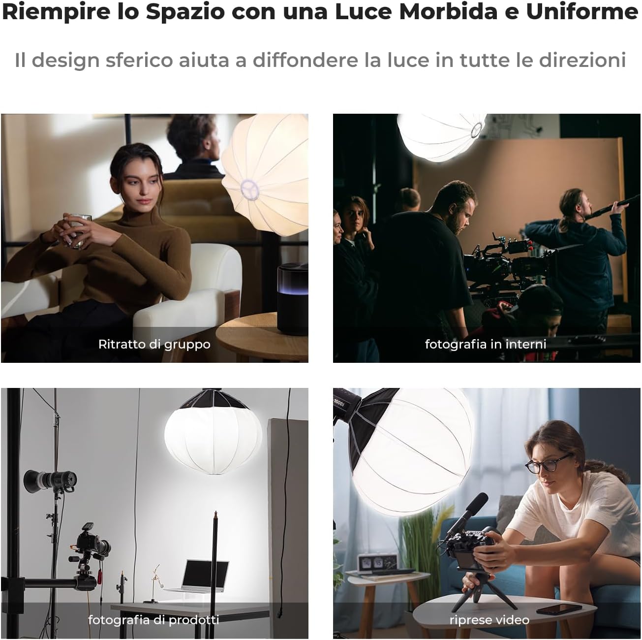 K&f Concept Lantern Softbox 65cm/26'' Bowens Mount - immagine 3