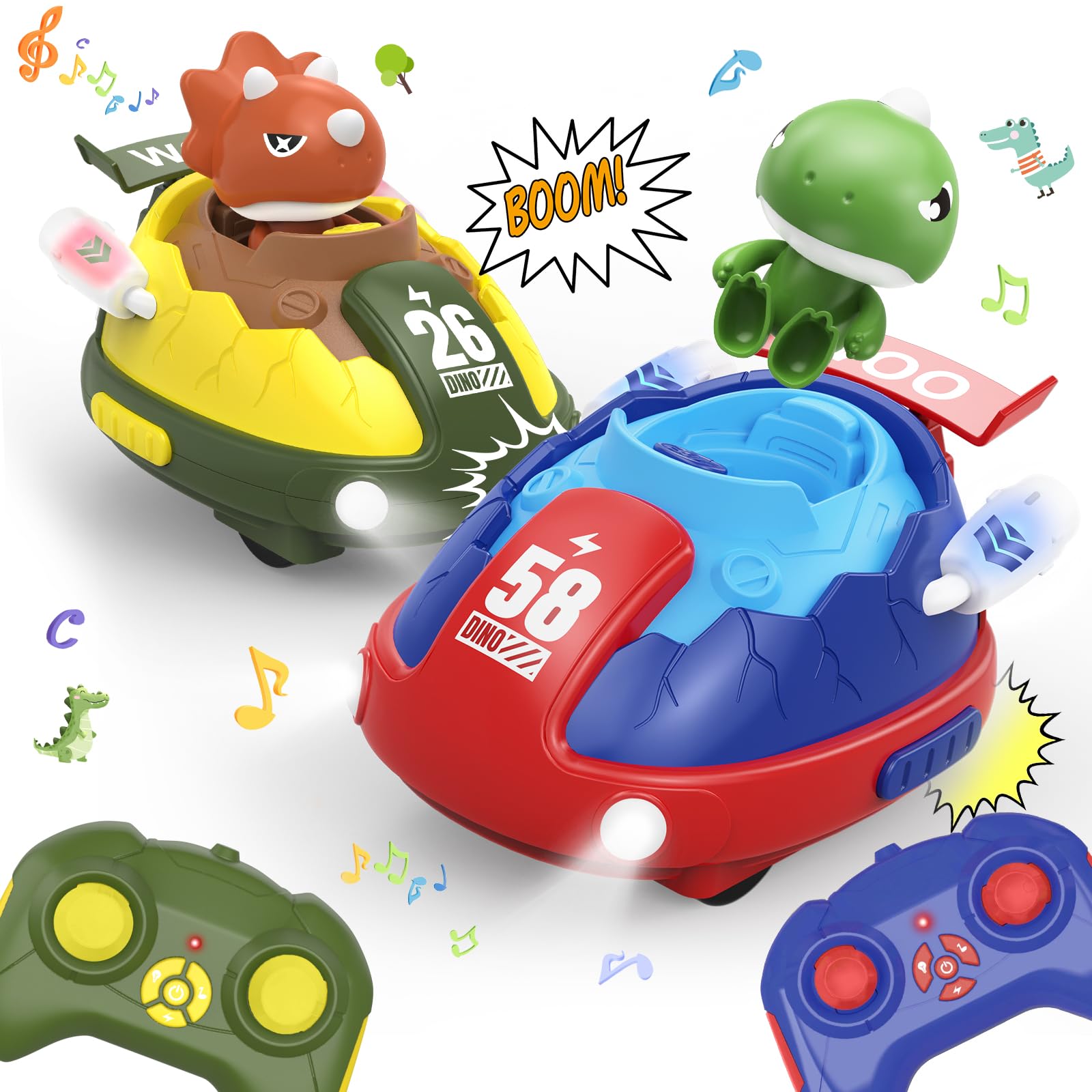 PRANITE Autoscontro Telecomandato Dinosauro 2.4 GHz