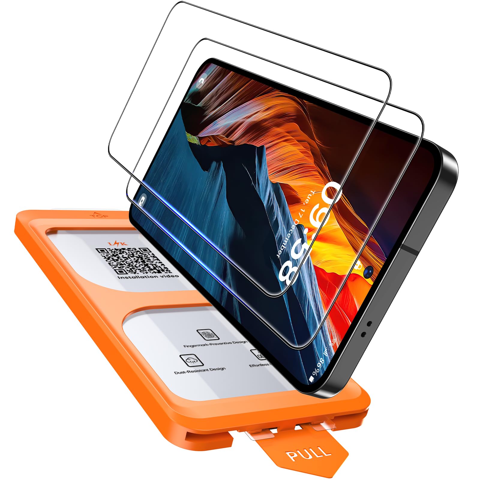 LϟK 2 Pezzi Vetro Temperato per Samsung Galaxy S25