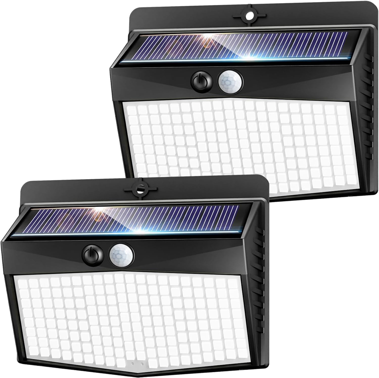 nifipy Luce Solare LED Esterno 168LED, 2 Pezzi - immagine 1