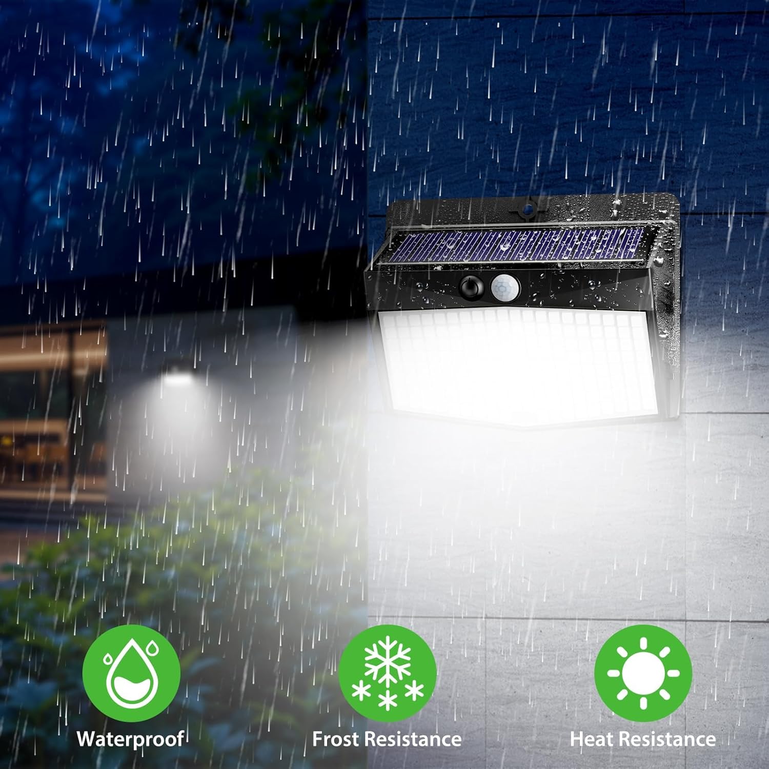 nifipy Luce Solare LED Esterno 168LED, 2 Pezzi - immagine 5