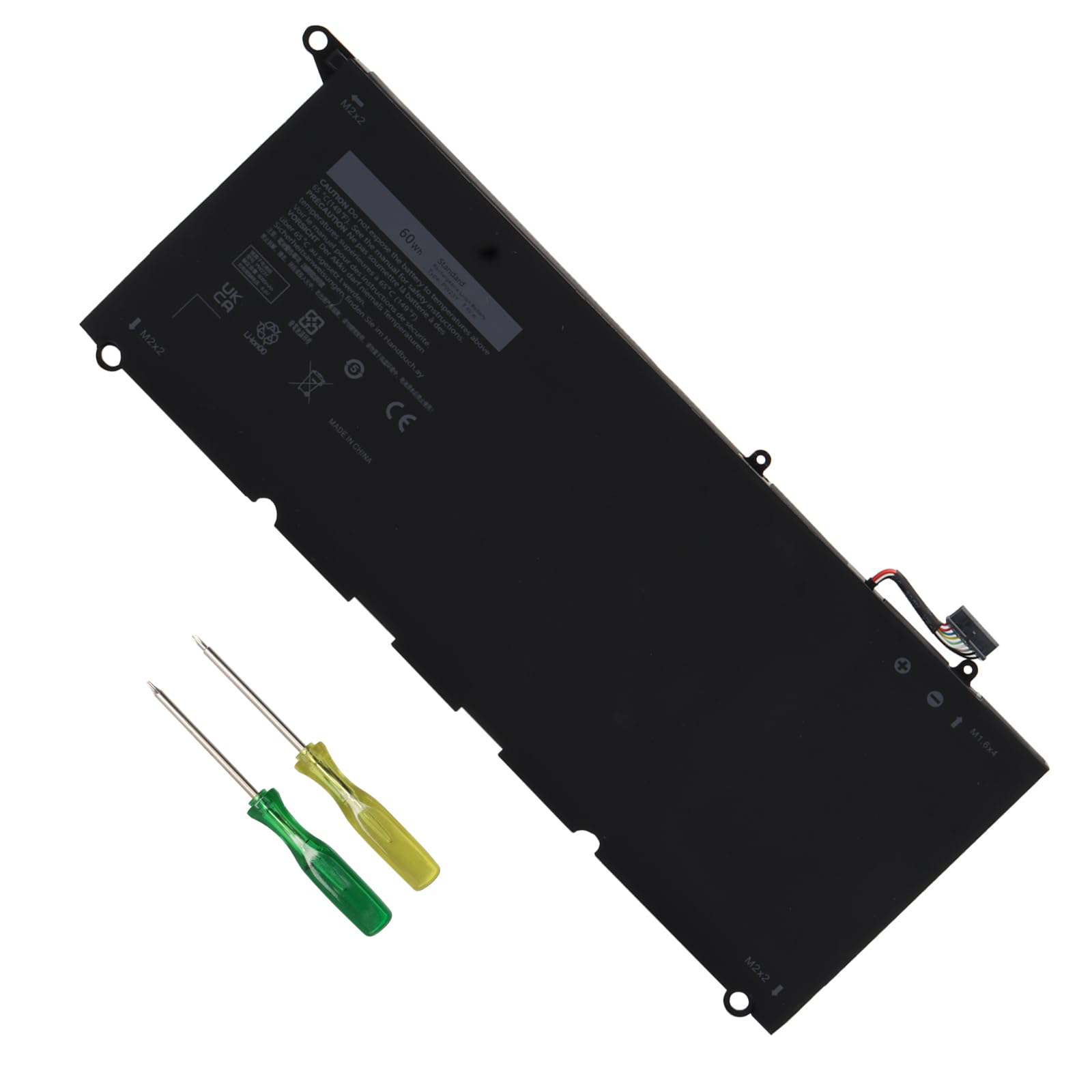 PW23Y Batteria per Dell XPS 13 9360 (60Wh/7.6V)