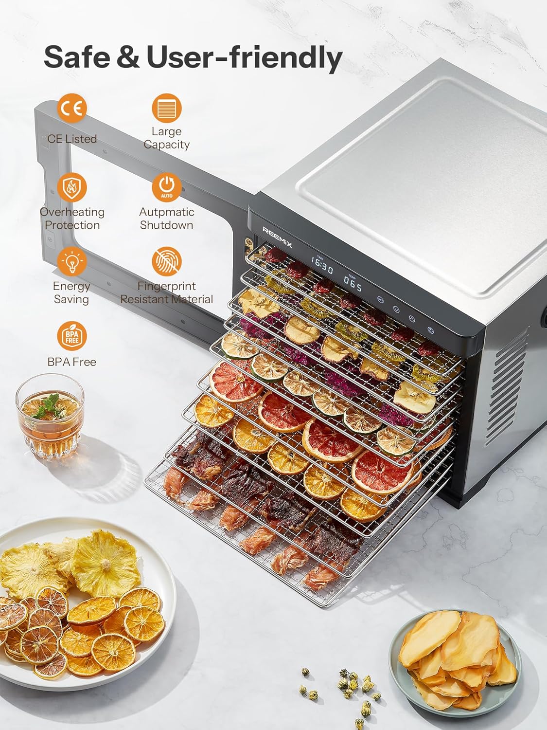 Essiccatore Alimentare 1000W in Acciaio Inox - immagine 2