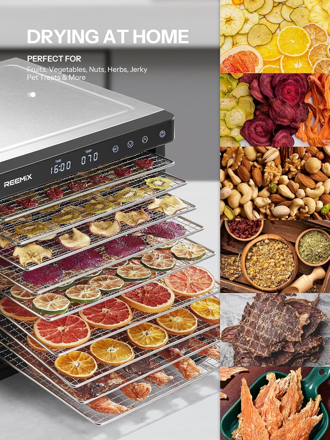 Essiccatore Alimentare 1000W in Acciaio Inox - immagine 6