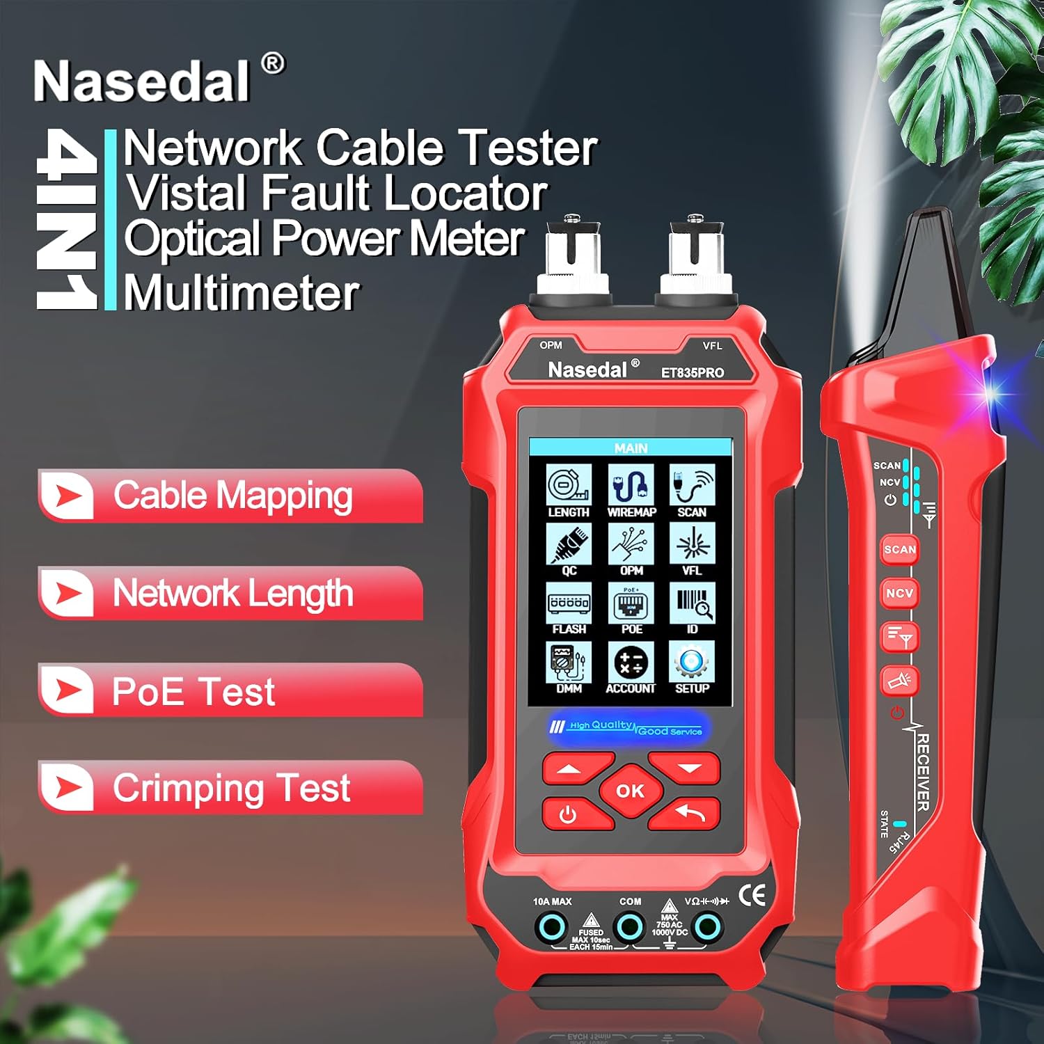 Network Cable Tester Wire Tracker ET835 PRO 3 in 1 - immagine 2