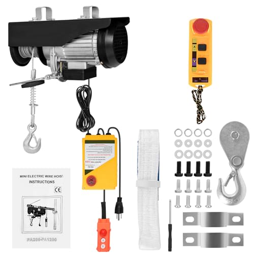 Verricello elettrico 500-800 kg 12m, 230V 1800W