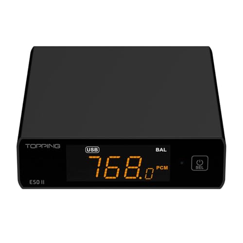 Topping E50II DAC USB Desktop Hi-Res Audio, nero