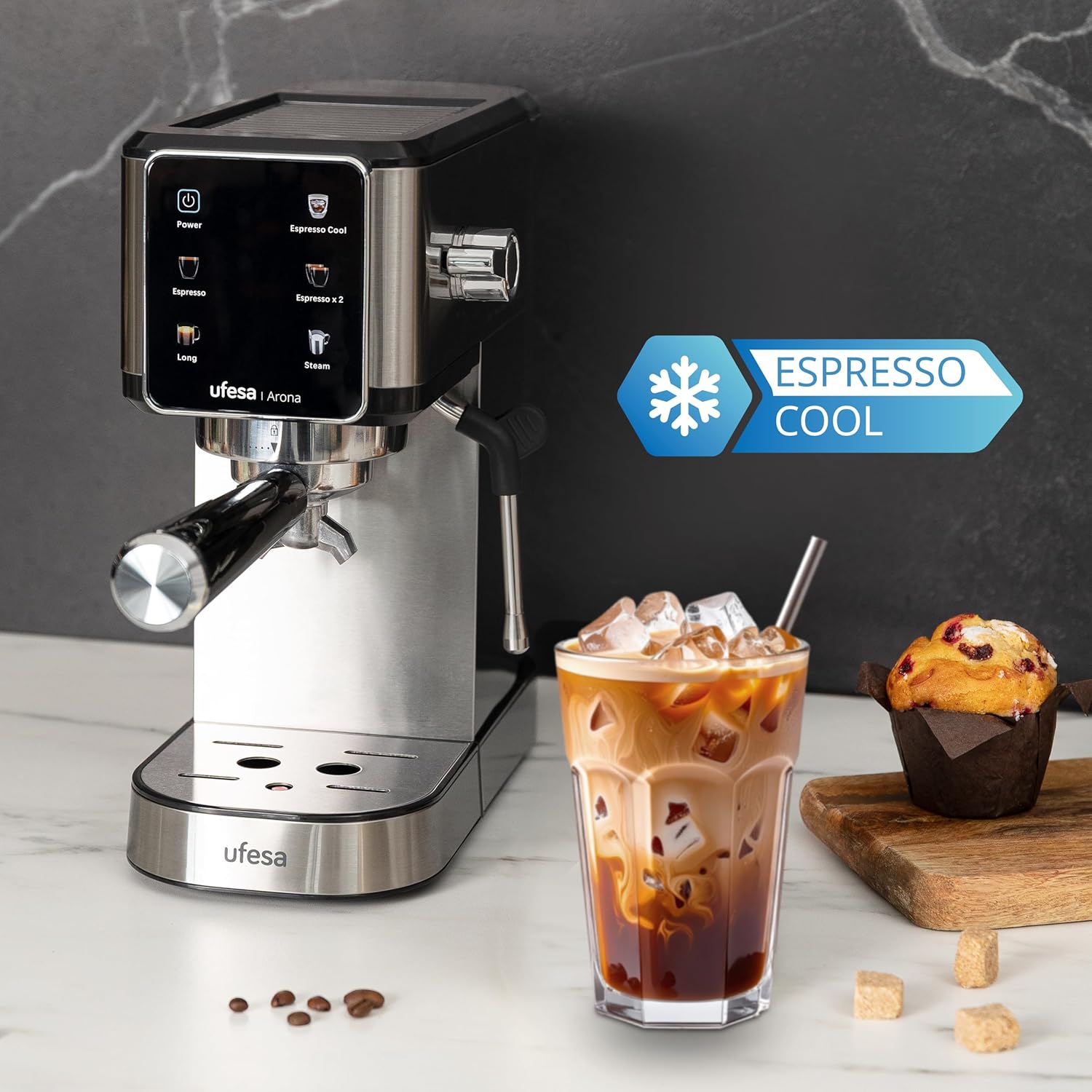 Ufesa Arona Macchina Caffè Espresso 1350W 20 Bar - immagine 2