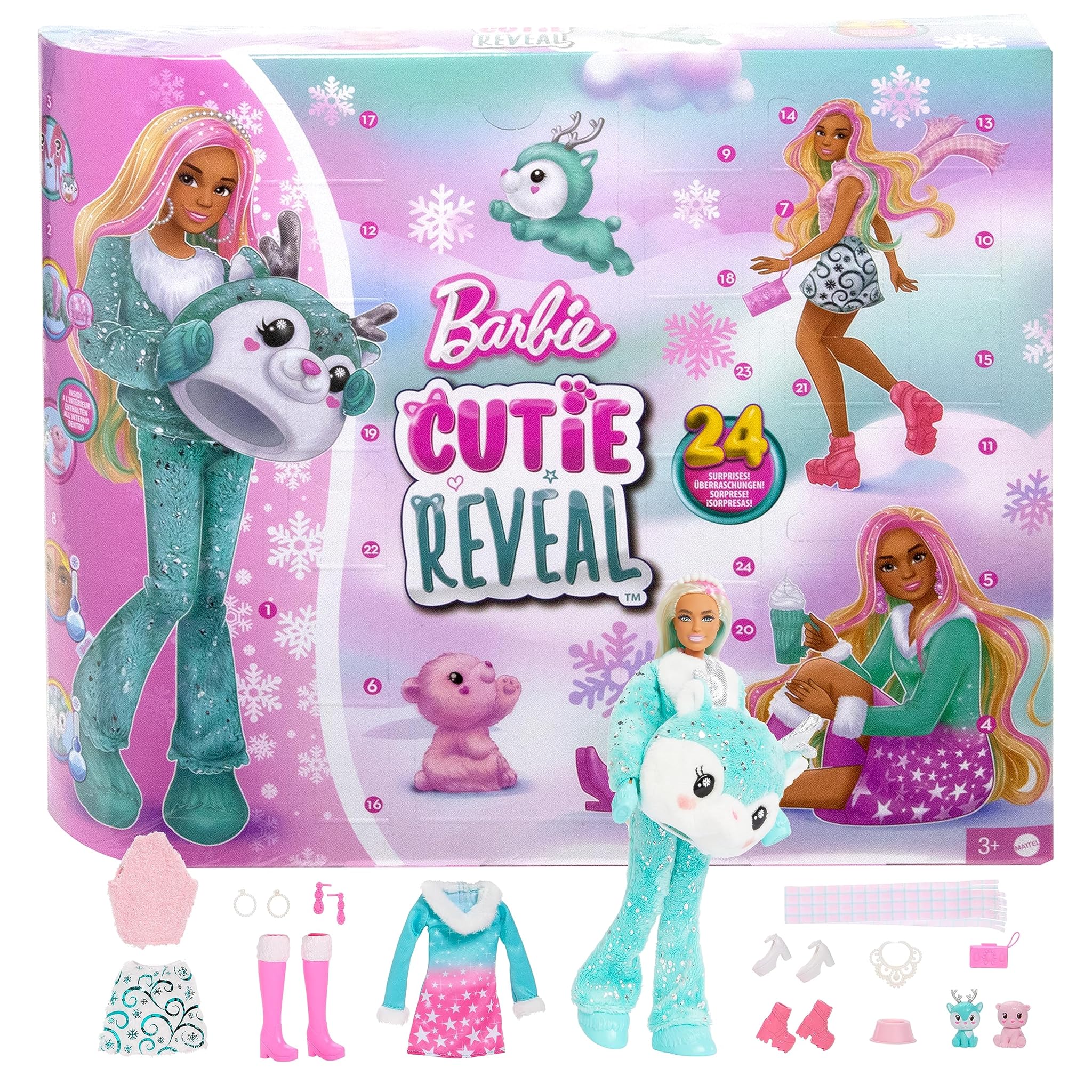 Barbie Cutie Reveal - Calendario dell'Avvento 24 Sorprese