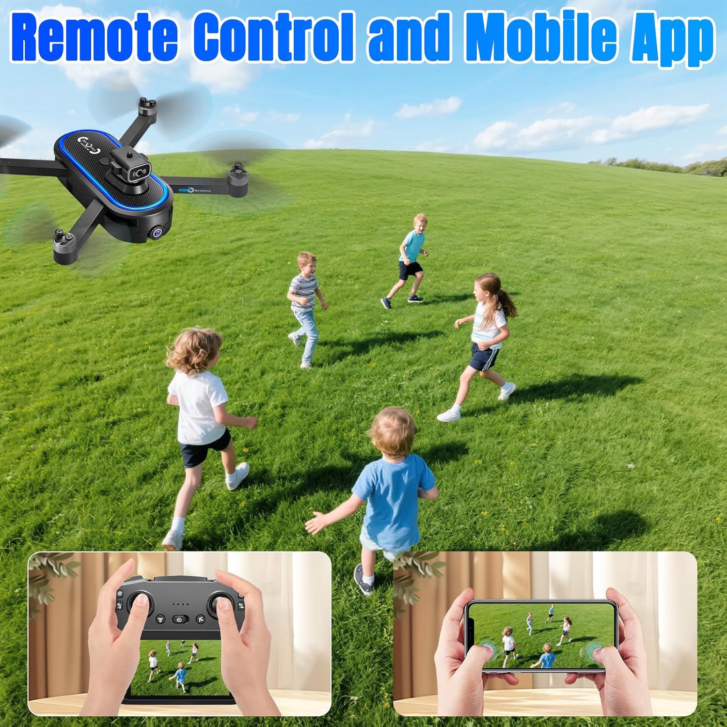 Drone con Telecamera 1080P e Schermo LCD 4.5" - immagine 6