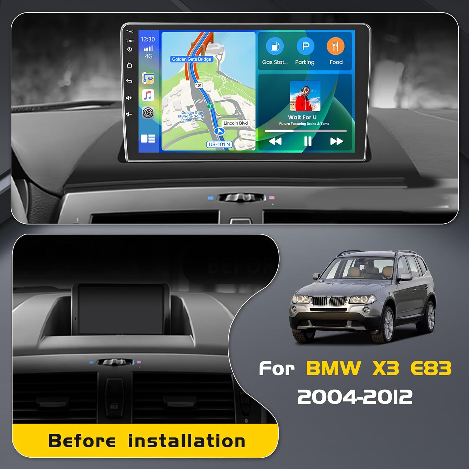 Inefala Autoradio Android per BMW X3 E83 (2004-2012) - immagine 2