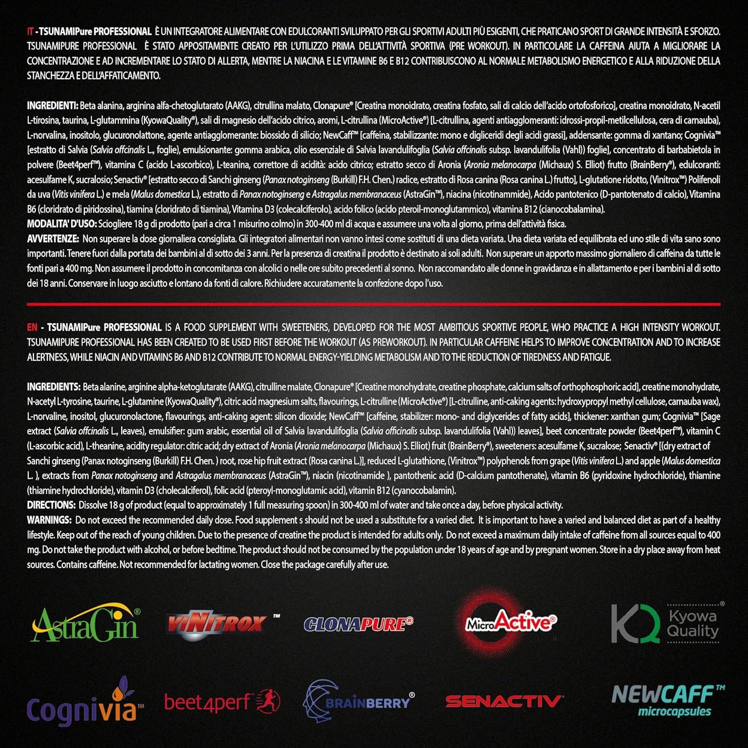 Pure Professional Pre-Workout Vegano 360g, Coca & Lime - immagine 3