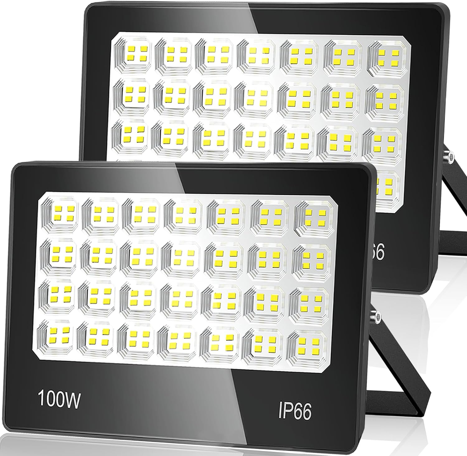 Faretto LED da Esterno 100W 10000LM (2 Pezzi) - immagine 1