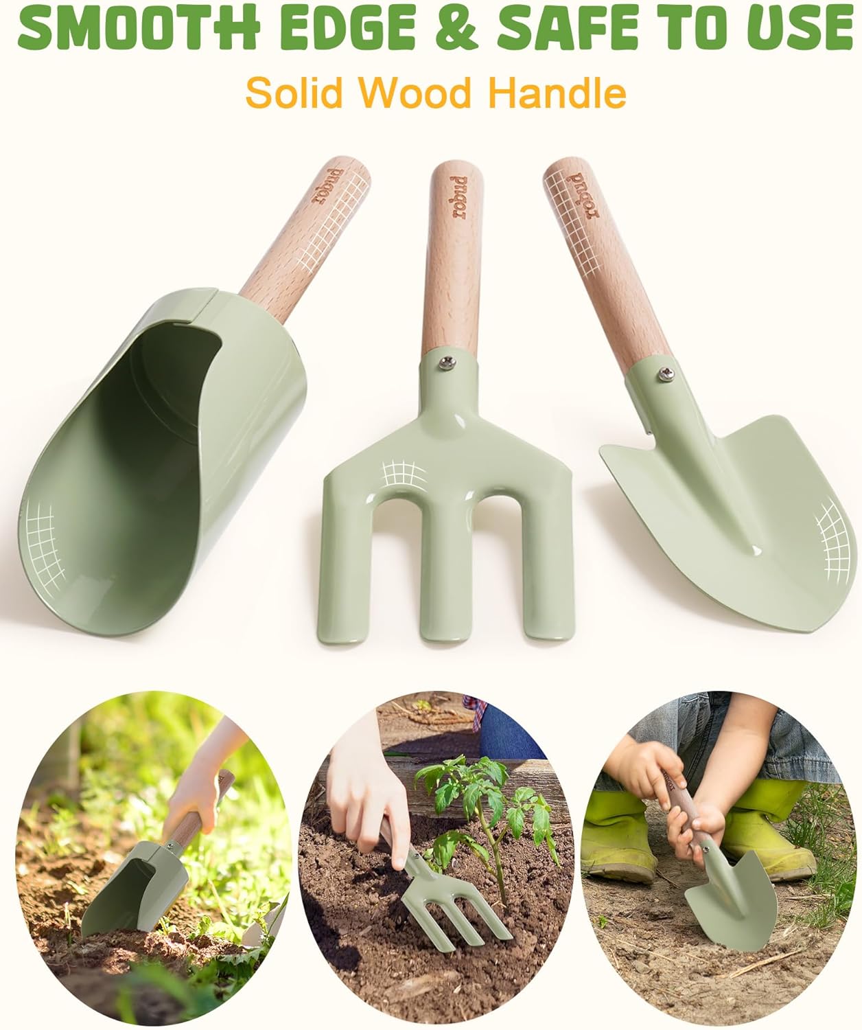 Robud Set Giardinaggio per Bambini 18 Pezzi - immagine 3