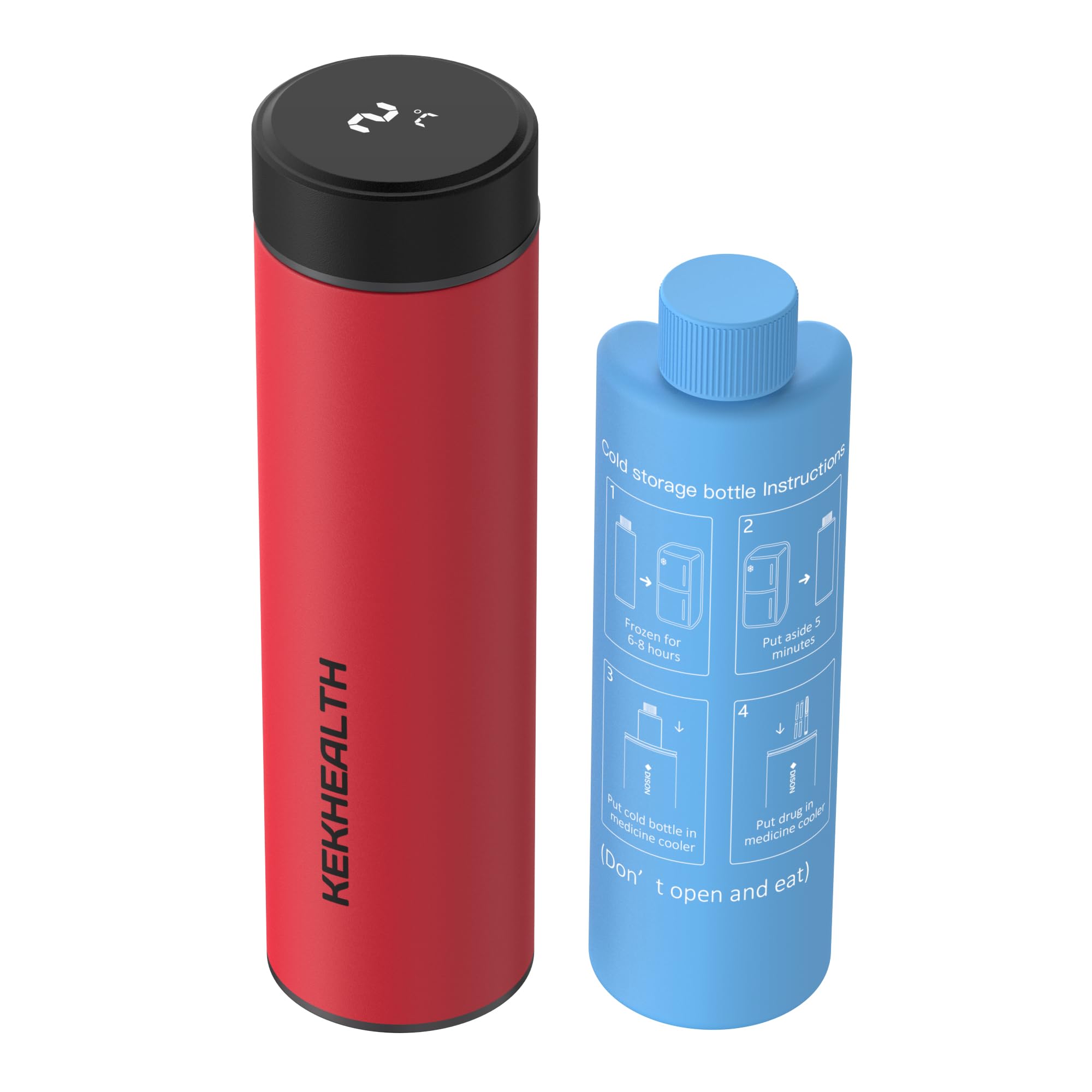 KEKHEALTH Tazza Refrigerata per Insulina con Display Temperatura