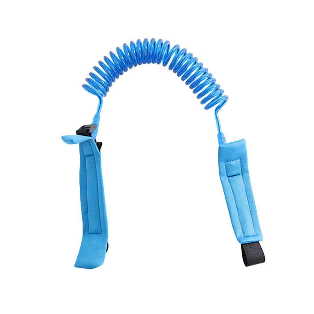 KYLOS Bracciale Sicurezza Bambino, 1.5M Anti-Perso Mano Cintura, Guinzaglio Per Bambini Portatile Che Cammina, Bambini Guinzaglio Polso Di Sicurezza, Blu,Guinzaglio Per Bambini