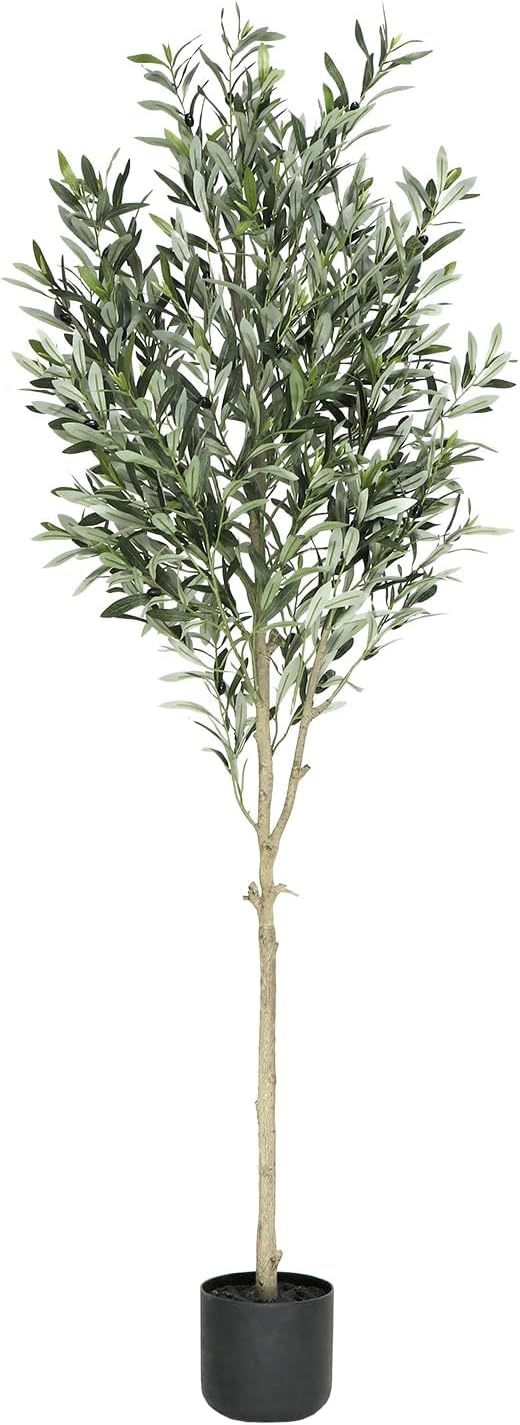 Albero di Ulivo Artificiale 180 cm in Vaso - immagine 1