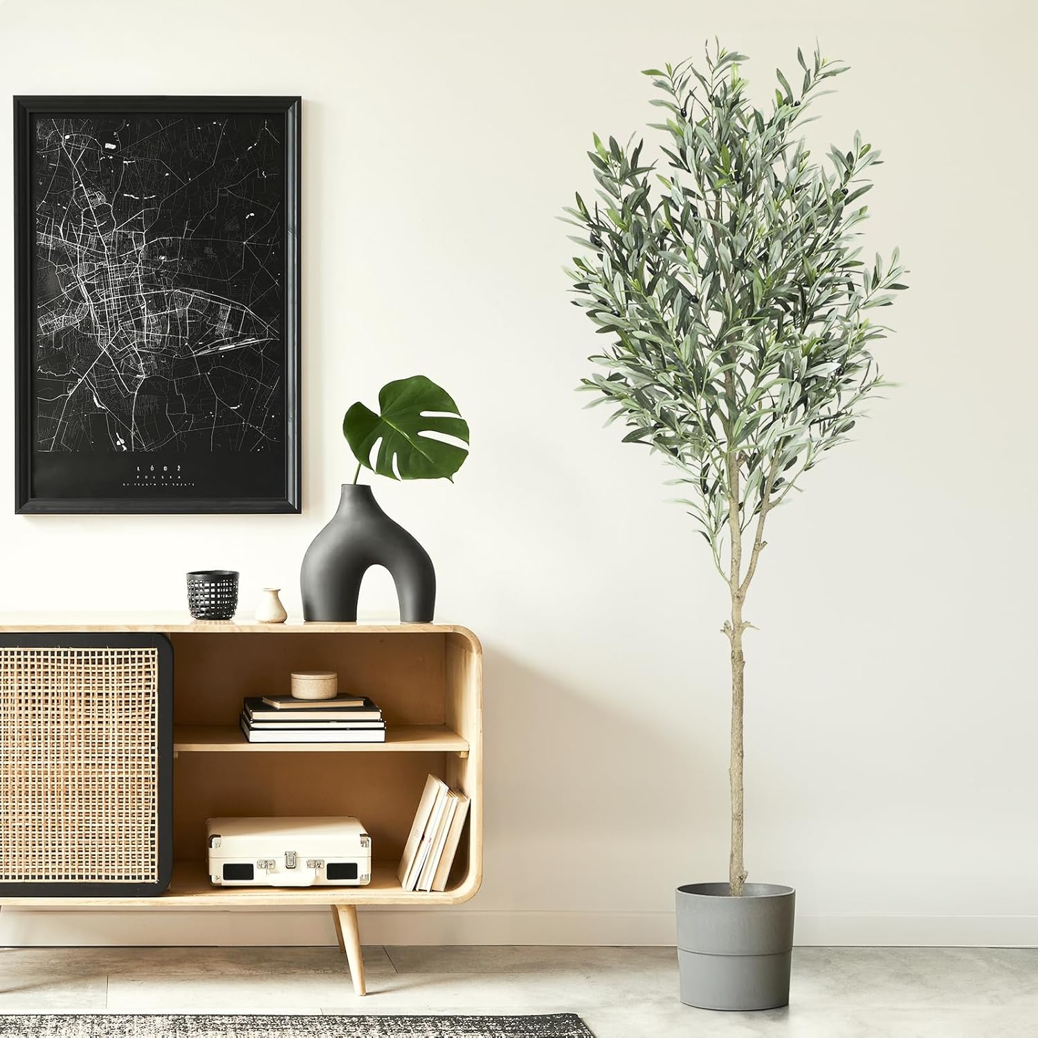 Albero di Ulivo Artificiale 180 cm in Vaso - immagine 5